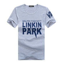 2016 New Plus Size M-2XL T Shirt Letter Printed Men Short-sleeved O- Neck T-shirt LINKIN PARK t Shirt Tops 70410