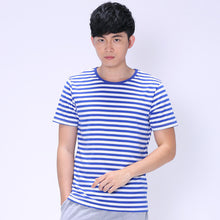 2016 New Plus Size S-3XL T Shirt Black and White Men Short-sleeved O- Neck T-shirt Stripped t Shirt Tops 70405