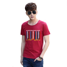2016 New Plus Size T Shirt Printed Men t Shirt Short-sleeved O- Neck Cotton T-shirt Tops 70406