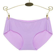 2016 New Sexy Women Invisible Underwear Seamless Ice Silk Good Elasticity Underwear #3546