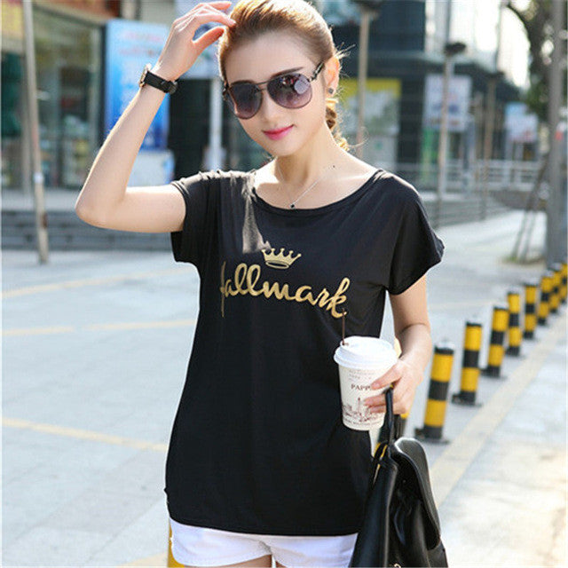 2016 New Short Sleeve Fashion T-shirts Female Minimalist Character T shirts Graphic Letter Printed Tops For Women 70864