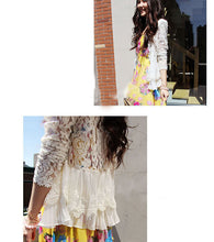 2016 New Spring Summer Women Lace Blusas LongSleeve V-neck Ladies Blouses Casual Chiffon Shirts Blouses Tops Camisas Femininas