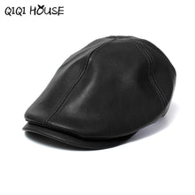 2016 New Summer Men Women Vintage Beret Newsboy Flat Cabbie Causal Driving Hats Artificial Leather Cap sunbonnet#3546