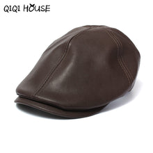 2016 New Summer Men Women Vintage Beret Newsboy Flat Cabbie Causal Driving Hats Artificial Leather Cap sunbonnet#3546