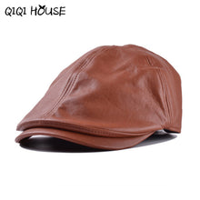 2016 New Summer Men Women Vintage Beret Newsboy Flat Cabbie Causal Driving Hats Artificial Leather Cap sunbonnet#3546