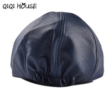 2016 New Summer Men Women Vintage Beret Newsboy Flat Cabbie Causal Driving Hats Artificial Leather Cap sunbonnet#3546