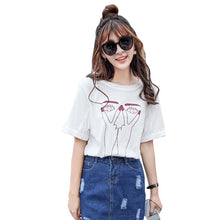 2016 New Summer Style T-shirt Cute Creative Eyes Finger Print Short Sleeve T Shirt Women Tops Cool Wild Lady Tees 71208