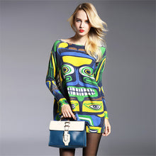 2016 New Sweater Women Plus Size Pullover Medium-long Patchwork Woman O-neck Full Sleeve Loose Sweater 71764