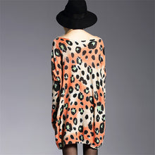 2016 New Sweater Women Plus Size Pullover Medium-long Pot Print Woman O-neck Full Sleeve Loose Sweater 71749