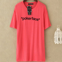 2016 New Sweet Women T Shirt Letter Print Short Sleeve O-neck Long T-shirt Hit Color Casual Summer Women Tops 71212