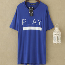 2016 New Sweet Women T Shirt Letter Print Short Sleeve O-neck Long T-shirt Hit Color Casual Summer Women Tops 71212