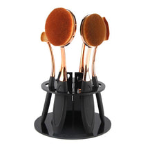 2016 New Top Fashion 6 Hole Oval Makeup Brush Holder Drying Rack Organizer Cosmetic Shelf Tool  Yo Anne