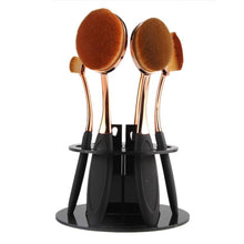 2016 New Top Fashion 6 Hole Oval Makeup Brush Holder Drying Rack Organizer Cosmetic Shelf Tool  Yo Anne