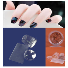 2016 New Top Fashion Clear color Big Clear Nail Art Stamping Stamper Scraper Image Plate Manicure Print Tool DIY unhas SY