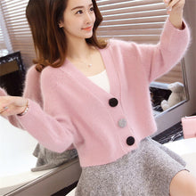 2016 New Winter Short Cardigans Women Fashion Sweater Casual Full Sleeve Women Sweaters With Button 71651
