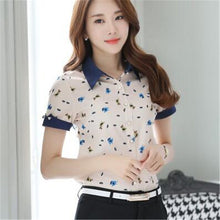 2016 New Women Blouse Turn-down Collar Full Sleeve Tee Shirt Casual Button Blouses Fashion Floral Print Plus Size Blusas 71264