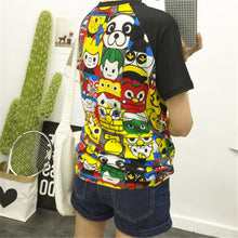 2016 New Women Carton T shirts Animal Mouse Print T-shirt Woman O-neck Top Short Sleeve Female Plus Size t shirt 71502