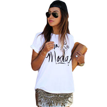 2016 New Women T Shirts Letter Print Loose Short Sleeve T-shirt Women Plus Size tshirt Casual Tops 70996