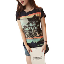 2016 New Women T shirt Embroidery Print T-shirt Women O-neck Top Short Sleeve Female tops 70879