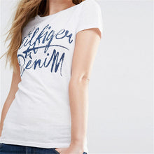 2016 New Women T shirts Letter Print T-shirt Women O-neck Top Short Sleeve Female Plus Size tops 71466