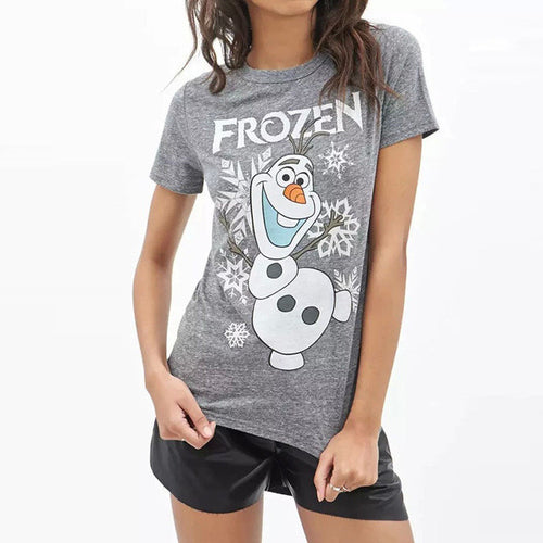 2016 New Women T shirts clothing Letter Print t-shirt Women Tee Short Sleeve Female Plus Size Carton Tops 71599