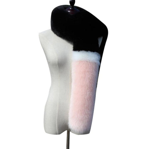 2016 New fashion Scarf Women Faux Noble Fox Fur Scarf Collar Shawl Wraps Stitching Scarf 4Colors &03