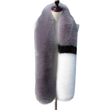 2016 New fashion Scarf Women Faux Noble Fox Fur Scarf Collar Shawl Wraps Stitching Scarf 4Colors &03