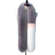 2016 New fashion Scarf Women Faux Noble Fox Fur Scarf Collar Shawl Wraps Stitching Scarf 4Colors &03