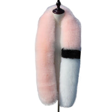 2016 New fashion Scarf Women Faux Noble Fox Fur Scarf Collar Shawl Wraps Stitching Scarf 4Colors &03