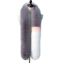 2016 New fashion Scarf Women Faux Noble Fox Fur Scarf Collar Shawl Wraps Stitching Scarf 4Colors &03