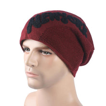 2016 New fashion winter beanie men knitted wool Warm velvet hat cap Male Thicker mens hats beanies hats for men bonnet 7 colors