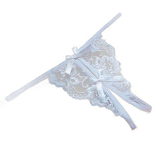 2016 New women G String Open fork Transparency tanga bowknot Women Underwear Featured Strappy Sexy Panties