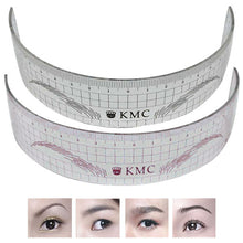 2016 Permanent Makeup Stencils Plastic Eyebrow Ruler Tattoo Radian Ruler Shaping Tool for Beginner