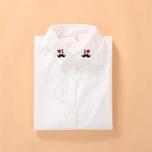 2016 Plus Size Print Casual Blouses Long Sleeve Cotton Blusas Embroidery Fashion Turn-down Collar Femininas Tops 70263