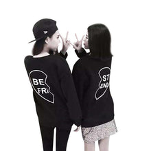 2016 Popular Selling Women BE FRI ST END Letter Print T-shirt For Girls Spring Autumn Long Sleeve Hooded Best Friend Tees Tops