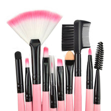 2016 Quality Guarantee 24X Professional Makeup Pro Kits Brushes Leopard Cosmetics Brush Tool The longest brush 14cm Anne