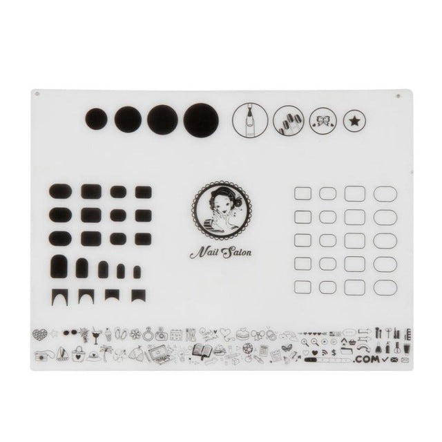 2016 Quality Guarantee Silicone WorkSpace Stamping Plate Washable Mat Table Transfer Toools For Nail Art Silicone Material Anne