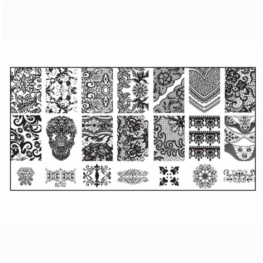 2016 Quality Guarantee Stainless steel 1PCS Nail Stamp Stamping Image Plate Print Nail Art Template DIY Anne