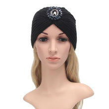 2016 Retro Crystal Womens Winter Knitting Warm Crochet Hats Winter Hats For Women Female Headdress Caps Beanies Bonnet
