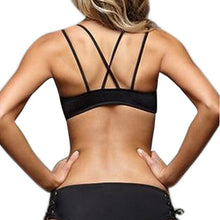 2016 Sexy Women Bandage Push-up Crop tops Women Padded Swimsuit Swimwear Beachwear Women Crop Tops With Underwear