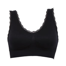 2016 Sexy Women Bra Lace Solid Tops Breathable Padded Fitness Wire Free Bra Strappy Push Up Bras For Women