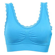 2016 Sexy Women Bra Lace Solid Tops Breathable Padded Fitness Wire Free Bra Strappy Push Up Bras For Women