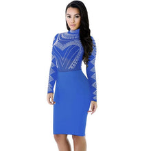 2016 Sexy Women Dress Turtleneck Long Sleeve Transparent Bodycon Evening Party Ladies Dresses vestidos #1216