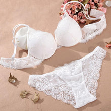 2016 Sexy Women's Underwear Set Bra Lingerie Lace Bra Set Push Up Padded Embroidery Floral Intimates Solid Ladies Brassieres