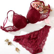 2016 Sexy Women's Underwear Set Bra Lingerie Lace Bra Set Push Up Padded Embroidery Floral Intimates Solid Ladies Brassieres