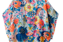 2016 Summer Autumn New Design Tops Women Shawl Floral Print Kimono Beachwera Covers up Chifon women blouses