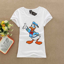 2016 Summer Cute Letter Print T-shirt Women Short Sleeve T Shirt Animal Carton Print Number Female Tops 71452