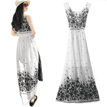 2016 Summer Fashion Dress Women Boho Long Maxi Chiffon Dress Beach Dresses Female Girls Dresses Robe Longue Femme