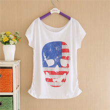 2016 Summer New Brand T shirt Digital Print Minnie Cotton T-shirt Lady Batwing Sleeve Tshirt Tops Tee For Women