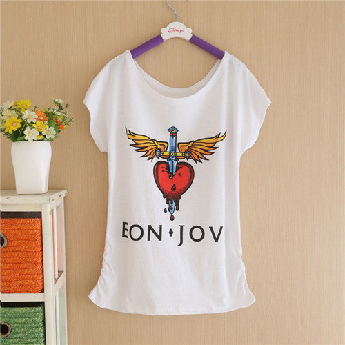 2016 Summer New Brand T shirt Digital Print Minnie Cotton T-shirt Lady Batwing Sleeve Tshirt Tops Tee For Women